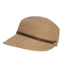 French Style Straw Equestrian Sun Hat for Women, Breathable Visor Cap with UV Protection