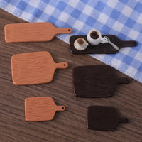 Miniature Wood Grain Tray for Dollhouse Decor and DIY Crafts