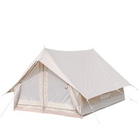 Outdoor Cotton Canvas Bell Tent for Camping and Family Outings, Waterproof Sunshade Cabin Tent for Winter