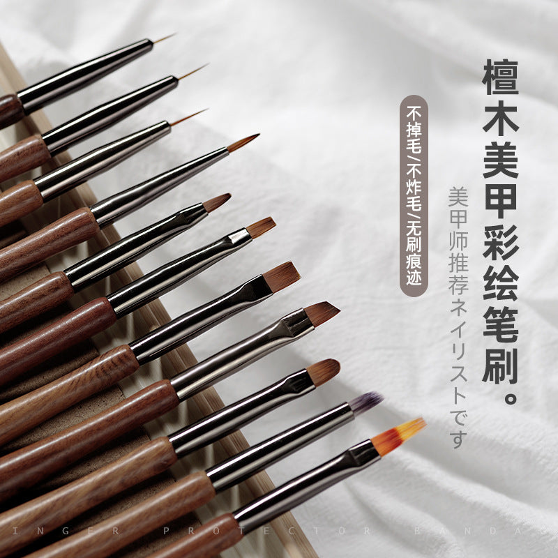 Professional Nail Art Brush Set for Detailing, Striping, Gradients, and French Manicures
