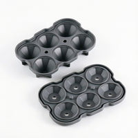 Diamond-Shaped Silicone Ice Cube Tray for Whiskey and Cocktails, 6-Cavity