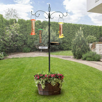Outdoor Bird Feeder Pole Kit for Wild Birds - Garden Decoration & Hanging Feeder Stand