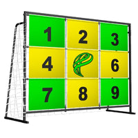 Football Training Target Goal, 9-Hole Soccer Shooting Practice Net for Accuracy and Precision