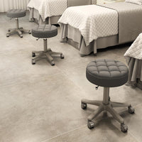 Adjustable Swivel Salon Stool with Wheels for Beauty, Hair, and Nail Technicians