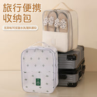 Waterproof Travel Shoe Bag with 3-Layer Storage for Business Trips and Travel