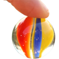 Retro Tri-Color Glass Marbles for Fish Tanks, Games, and Decoration