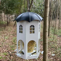 Hanging Castle Bird Feeder for Garden & Patio Decoration