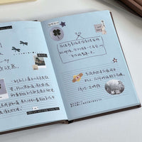 A6 Hardcover Notebook, Minimalist Korean-style Planner and Journal for Students, Daily Schedule and Notes