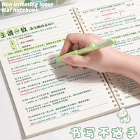 Cute Cartoon B5 Loose-Leaf Notebook with Removable Grid Pages for Students