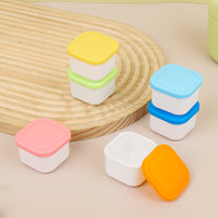 Baby Food Freezer Tray with Lid, Silicone Sauce Container for Purees, Seasonings, and Spices