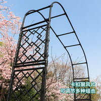 Diamond Lattice Arch Trellis for Climbing Plants, Roses, and Vines - Garden Arbor for Outdoor Patio