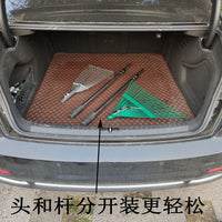 Household Leaf Lawn Rake, 24-Tooth Flat Steel Wire Rake, Telescopic Stainless Steel Garden Rake for Sweeping Grass