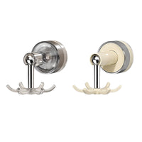 Rotating Suction Cup Kitchen Utensil Hooks - No-Drill Wall Mount for Spatulas, Spoons, and Cookware