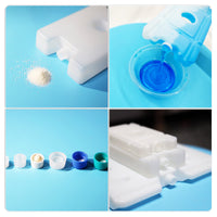 850g Reusable Commercial Cold Chain Transport Ice Pack Food Grade Low Temperature Freezing Blue Ice Box
