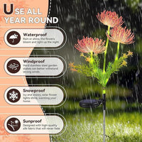 Solar Lycoris Radiata Flower Garden Lights Outdoor LED Simulation Waterproof Landscape Lawn Lamp