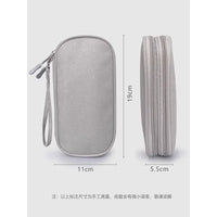 Double-Layer Electronic Organizer Bag for Cables, Power Bank, USB Drive, Mouse, and Hard Drive