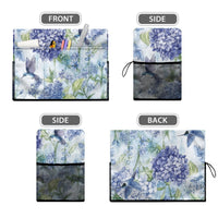 Nordic Floral Sewing Machine Dust Cover, Foldable & Washable with Side Mesh, Customizable Print
