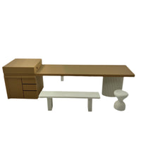 Dollhouse Miniature Kitchen Island Set for BJD Dolls