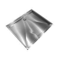 304 Stainless Steel Shower Base for Hotel Bathrooms - Commercial Grade Integrated Drainage Tray