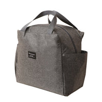 Large Capacity Insulated Lunch Bag with Handle, Portable Bento Tote for Work and Outdoors