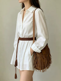 Women's Bohemian Woven Belt for Dresses and Shirts