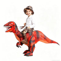 Inflatable Dinosaur Rider Costume for Halloween & Cosplay