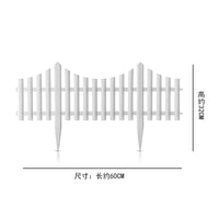 White Plastic Garden Fence Panels Outdoor Decorative Edging Border
