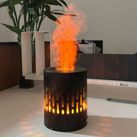 Portable Flame Effect Desktop Ambient Light for Outdoor Camping - Rechargeable Mini Atomizing Fireplace Lamp