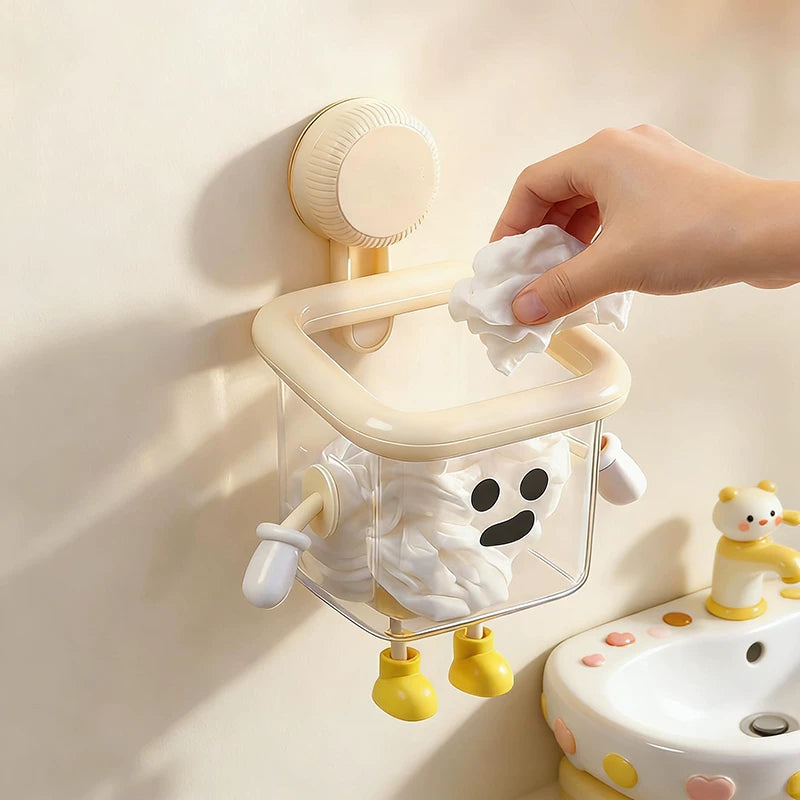 Wall-Mounted Facial Tissue Dispenser for Bathroom and Vanity
