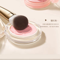 Angled Blush Brush for Cream & Liquid Blushes, Professional Contouring & Stippling Makeup Brush, Portable & Soft