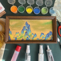 中国十大名画非遗掐丝珐琅diy手工制作材料王希孟千里江山景泰蓝