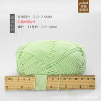 Xuefeier 4-Ply Milk Cotton Yarn for Crochet and Knitting Baby Projects