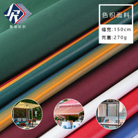 Yarn-Dyed Tent Fabric High Color Fastness Strong Waterproof Sunshade Awning Outdoor Cloth Yacht Tarpaulin