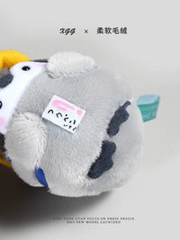 Fluffy Penguin Plush Keychain Backpack Charm