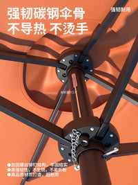 Premium Rectangular Patio Umbrella for Villa Garden Outdoor Shade