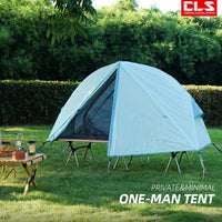 CLS Outdoor Camping Single Person Foldable Elevated Tent with Mosquito Net, Windproof, Rainproof, UV Protection