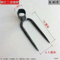 Forged Steel Garden Rake with Wooden Handle for Cultivating and Loosening Soil