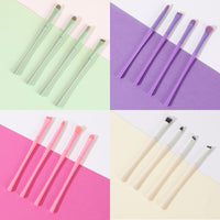 Macaron Makeup Brush Set for Beginners - Nylon Bristles