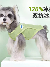 Cooling Vest for Dogs, Summer Thin Sun Protection Breathable Ice-Feel Pet Shirt for Small to Medium Breeds