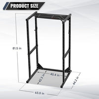 Multi-functional Power Rack Squat Stand with Barbell Holder for Home Gym Weight Training