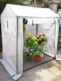 Outdoor Mini Greenhouse for Plants, Windproof and Rainproof Garden Hot House for Winter Plant Protection