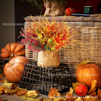 Artificial Lavender & Wheat Bundle for Indoor/Outdoor Hanging Decor, UV Resistant