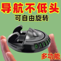 Car Dashboard Phone Holder with Rotating Parking Number Plate, High-Temperature Resistant & Anti-Shake