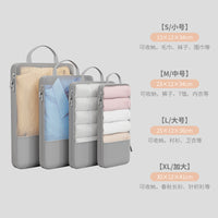 Large Capacity Foldable Travel Compression Packing Cubes for Luggage and Clothes