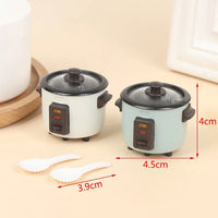 Dollhouse Miniature Rice Cooker Model for Pretend Play Kitchen Scene