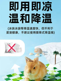 Pet Cooling Mat for Rabbits, Hamsters, Chinchillas, and Guinea Pigs - Summer Heat Relief Ice Pad