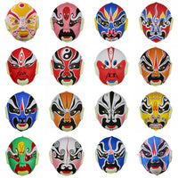 Sichuan Opera Mask Wearable Hand-Painted Velvet Peking Opera Facial Mask Full Face for Performance