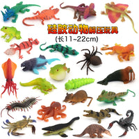 Realistic Soft Silicone Lizard and Insect Animal Models for Kids