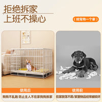 Indoor Pet Crate with Toilet Area for Small to Medium Dogs