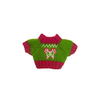 1/12 BJD Doll Christmas Embroidered Sweater Hat Set Plush Doll Pendant Accessory